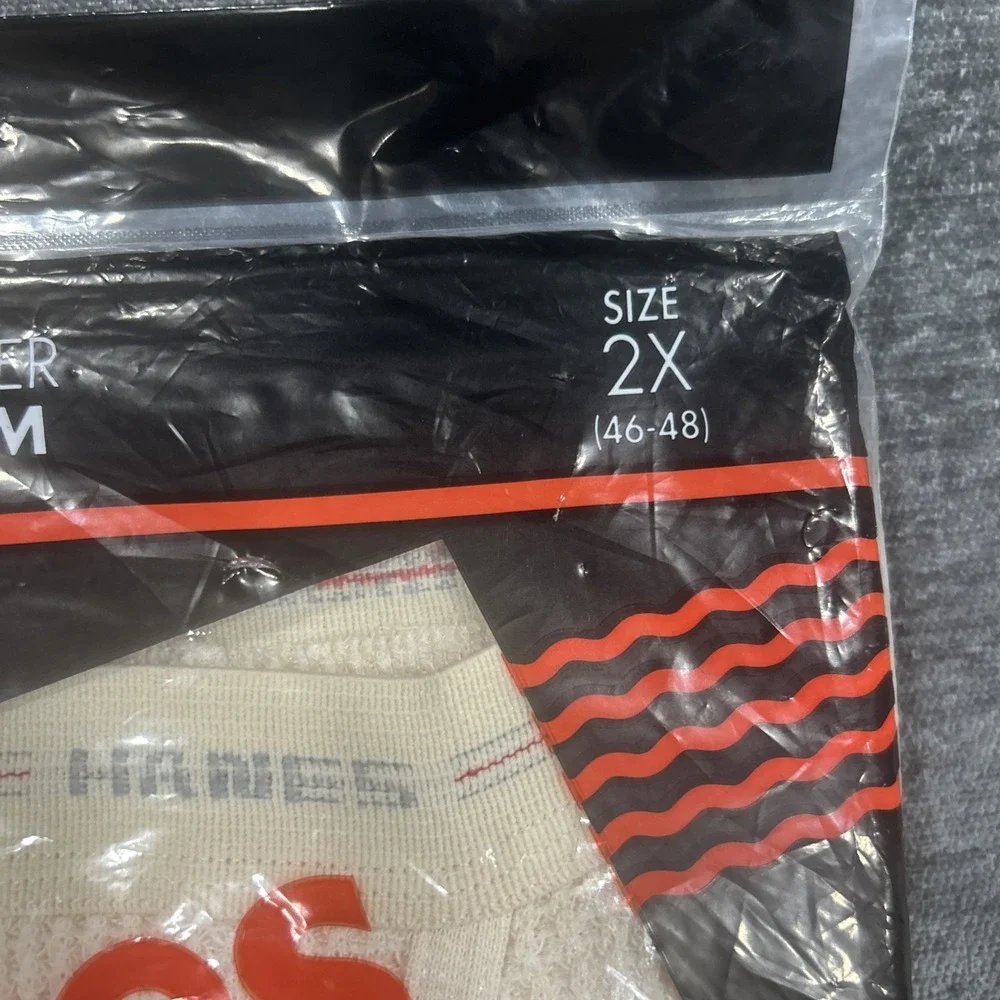 New Old Stock 1994 Hanes Thermal Pants Bottom Cream Size: 2X 46-48 SEALED